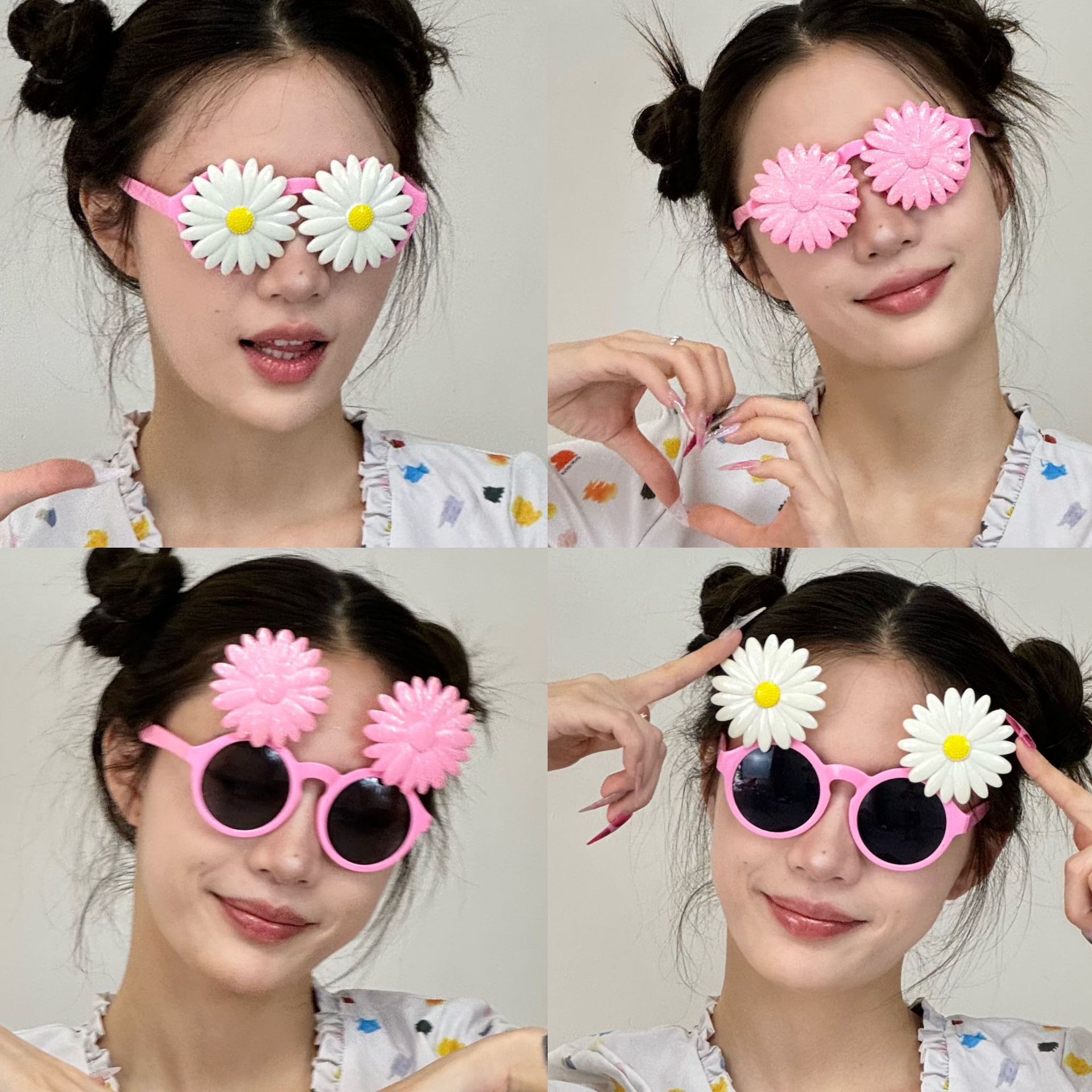 Gafas de Sol con Forma de Margaritas de ABS Decorativo para Playa
