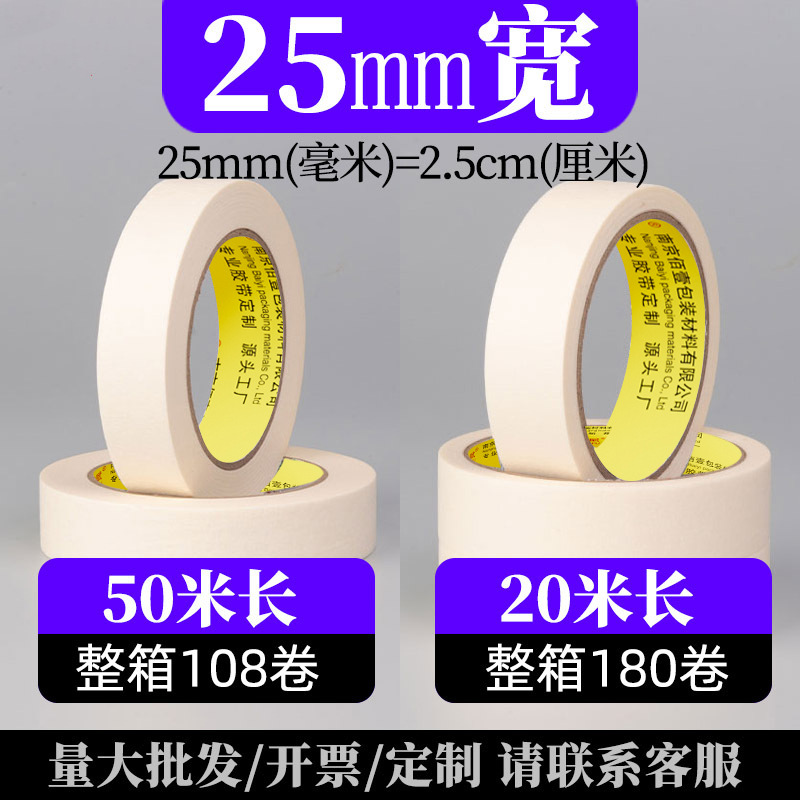 Малярная лента Jinling Fu 2.5см, 20м