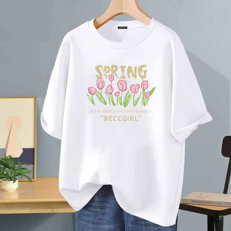 Camiseta de seda helada Hong Kong vientos de diseño letra impresa de cuello redondo camiseta de manga corta para hombres moda versátil hombre casual image 18
