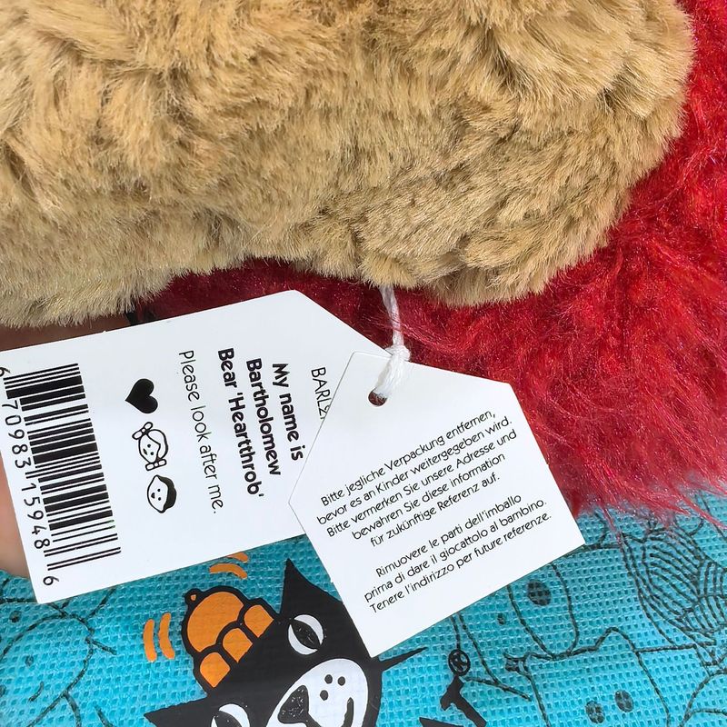 現物イギリスJellycatバーゼル熊バレンタインデープレゼントかわいいぬいぐるみ熊人形愛熊原|undefined