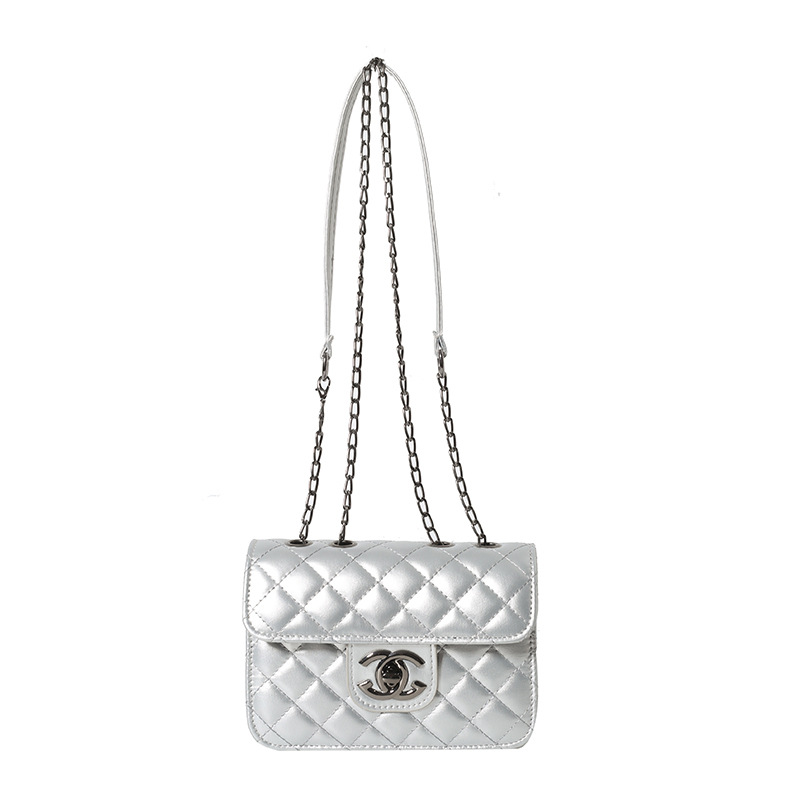 Bolso de Mujer de Lujo Ligero, Nuevo Modelo 2026, Bordado, Acolchado, con Cadena, de Hombro y Cruzado, Bolso Cuadrado Pequeño para Mujer