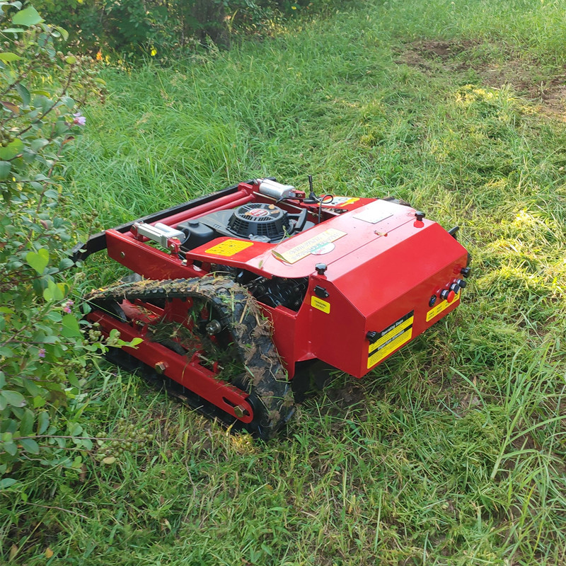 遥控割草机山地履带柴油碎草机 自动草坪修剪果园除草开荒锄草机
