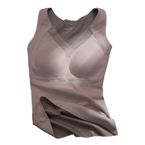 Graphene self-heating warm women's lace invisible underwire-free one-piece braless cup thermal lining underwear