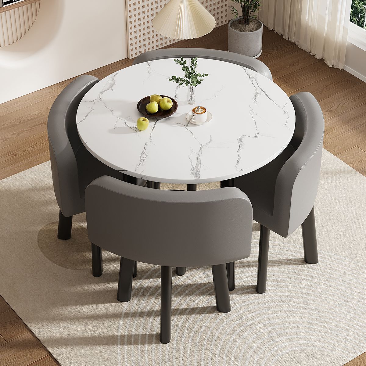 Mesa y silla de negociación simple mesa redonda de recepción de negociación casual mesa de recepción mesa comercial de té de leche y postres mesa y silla image 7