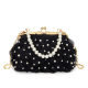European and American New Rose Pearl Dinner Chain Bag Banquet Handbag Cheongsam Evening All-match Crossbody Bag