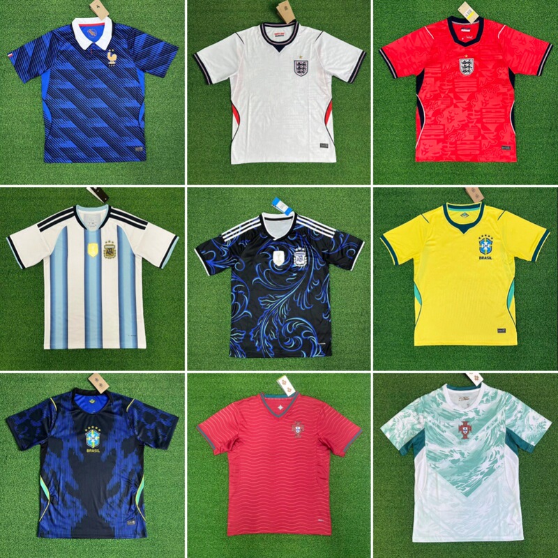 26-27 Usa, Canada, and Mexico World Cup Fan Edition Soccer Jerseys Argentina England Brazil France Jerseys