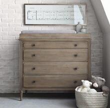 美国RH原单实木斗柜美式乡村复古家具儿童书柜法式现代简约玄关柜