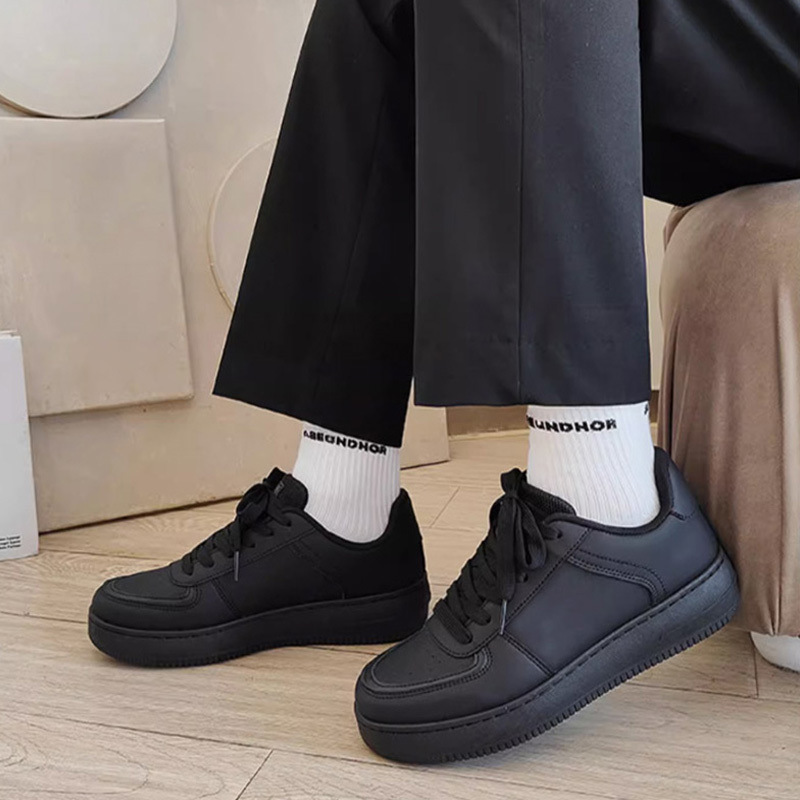 Ūdensizturīgs viss melns pretslīdēšanas virtuves darbs skriešana sporta mīkstas zoles restorāns viesnīca profesionāli apavi, sieviešu_voghion.com