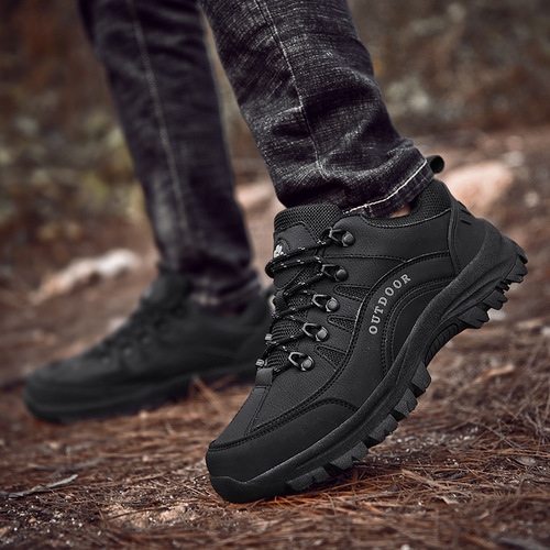Cross-border large size 49 low-top casual men's shoes, anti-slip and wear-resistant outdoor work shoes for men, camping, hiking, climbing shoes for men