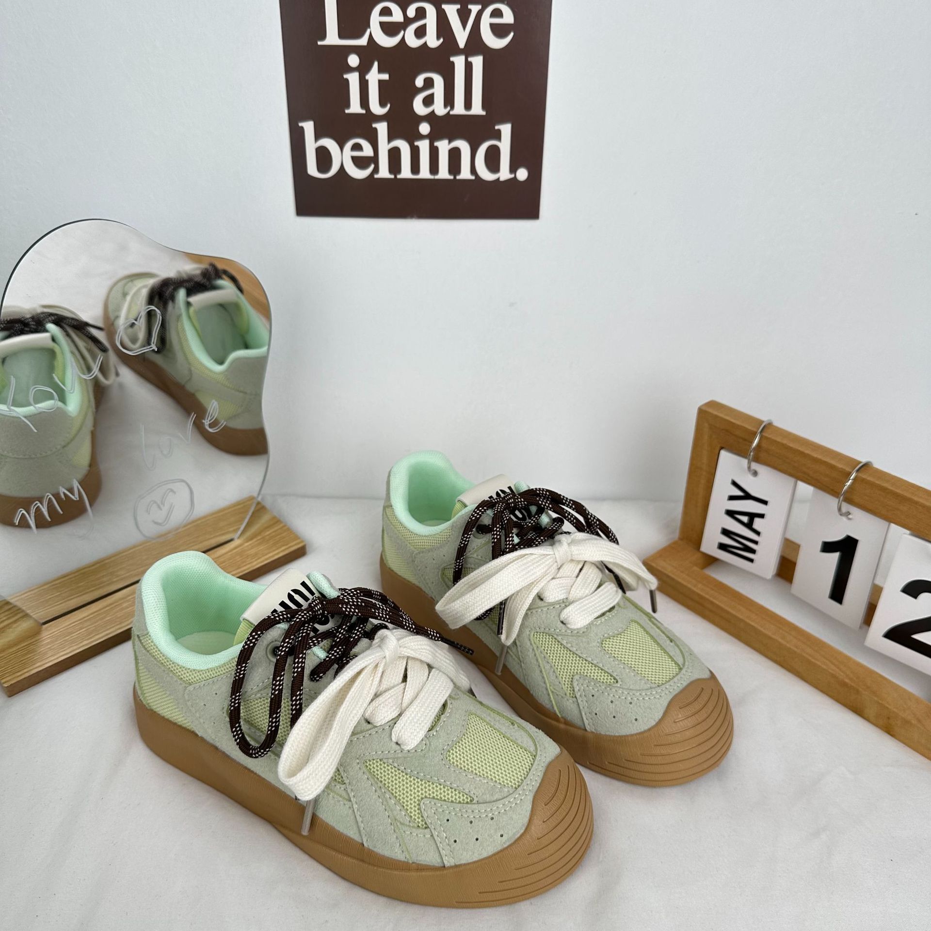 Yuanbo 2024 primavera y verano zapatos de lona transpirables de tela