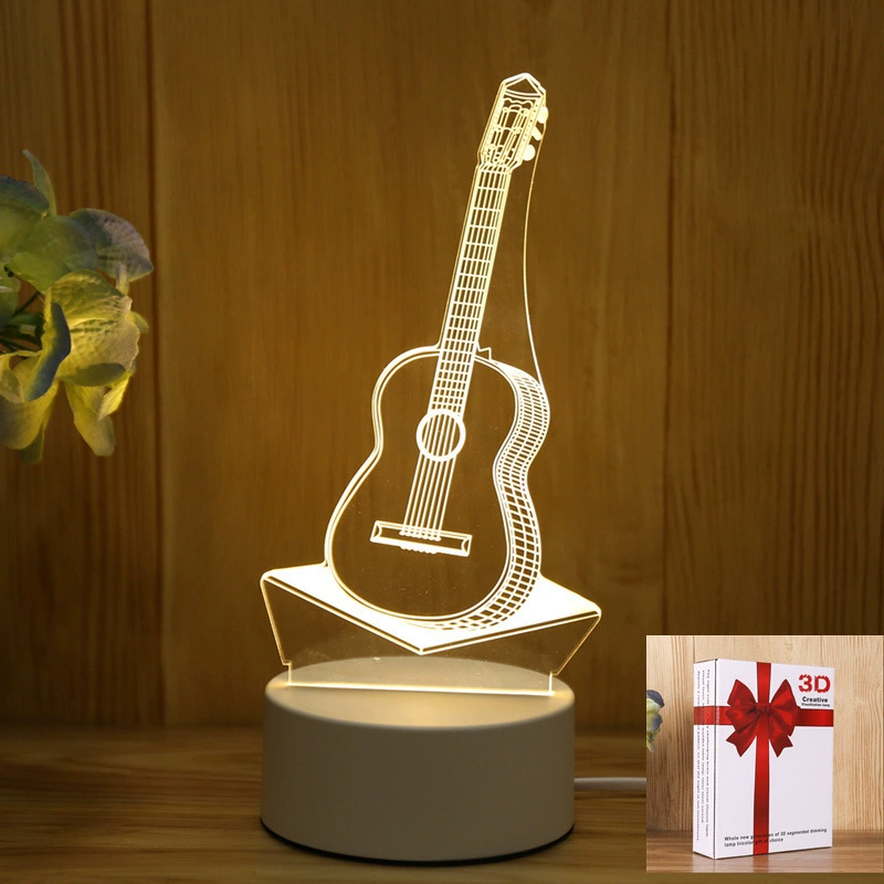 LED-ночник Creative Touch, питание USB/батарейки, 3D-акриловый дизайн, 15×5,5×20,5 см