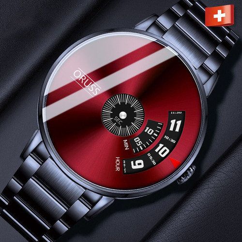 ORUSS dropshipping new men's watch automatic movement starry sky steel belt waterproof black technology youth