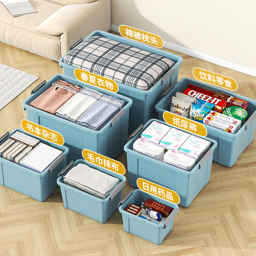 Plastic storage box, organizer, clothing storage, extra large size, bedding storage box, toy storage box, storage box, wholesale