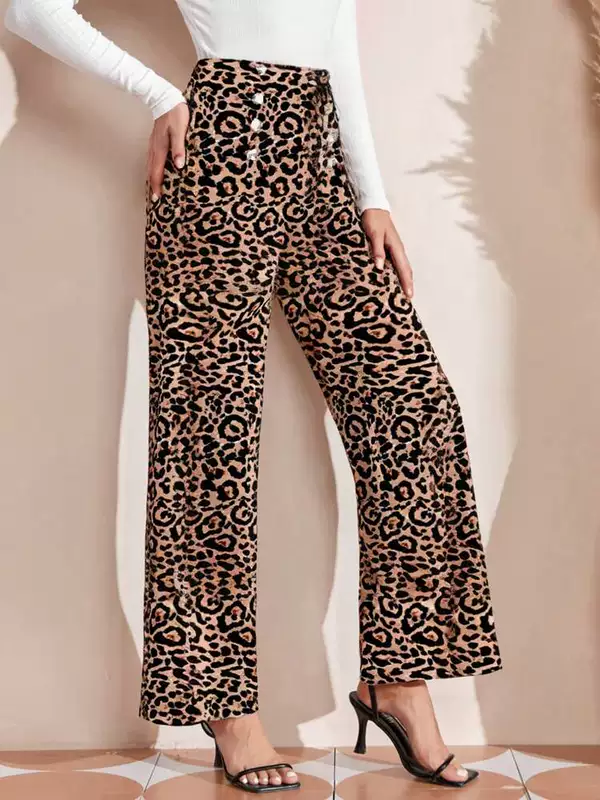 Spring fashionable trousers, Amazon, European style, trend of season, high waist