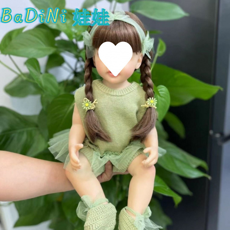 可洗澡55厘米仿真娃娃过家家女孩陪伴搪胶娃娃生日|undefined