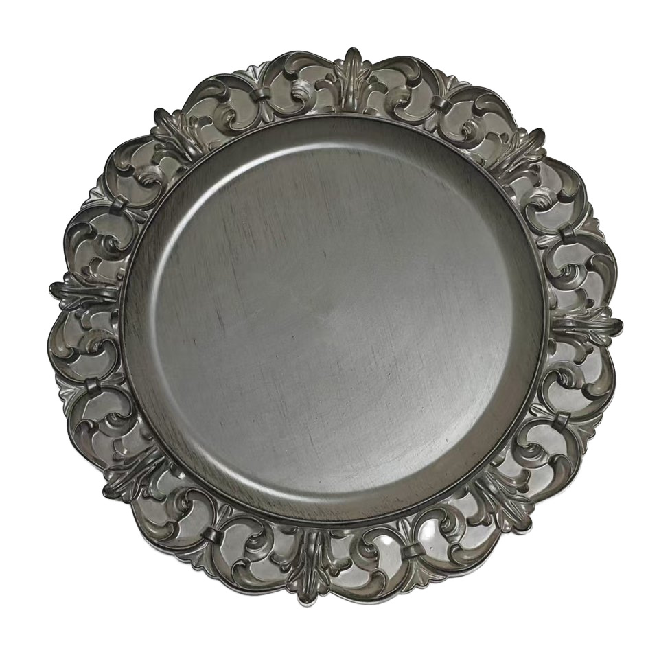 Placas de carga de comercio exterior platos de banquete europeos platos de fiesta platos de comida transfronterizos almohadilla de aislamiento térmico almohadilla de comida occidental hotel