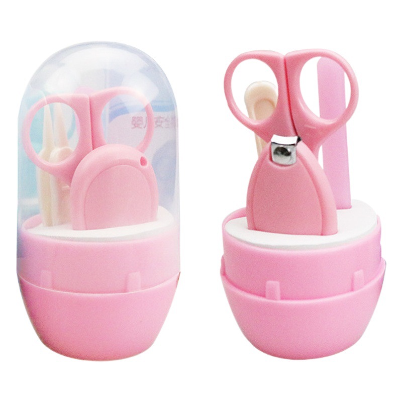 Spot Stainless Steel Nail Clippers, Pedicure Nail Clippers, Baby 4-Piece Nail Scissors Manicure Set