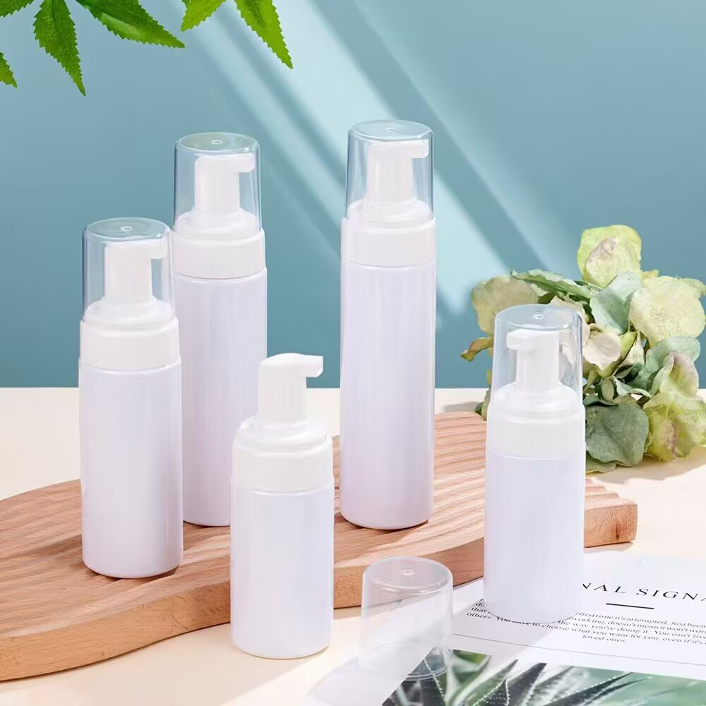 Botella espumante de mousse, limpiador facial, limpiador de manos espumante, botella vacía, botella de reemplazo de champú, botella vacía, botella de espuma cosmética