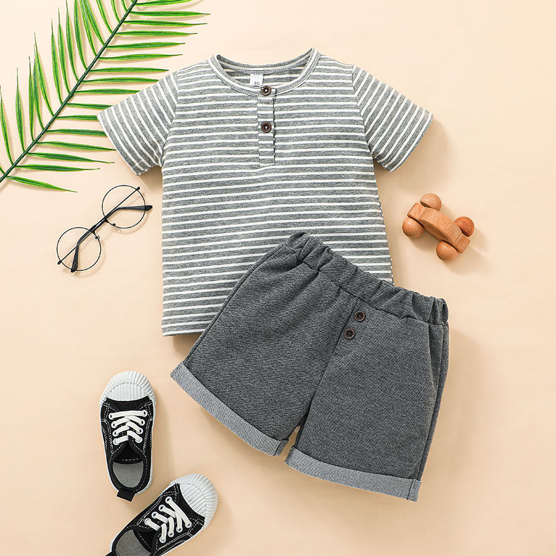 Ropa Deportiva Para Niños De Primavera Y Verano, Pantalones Cortos, Traje De Dos Piezas. display picture 2