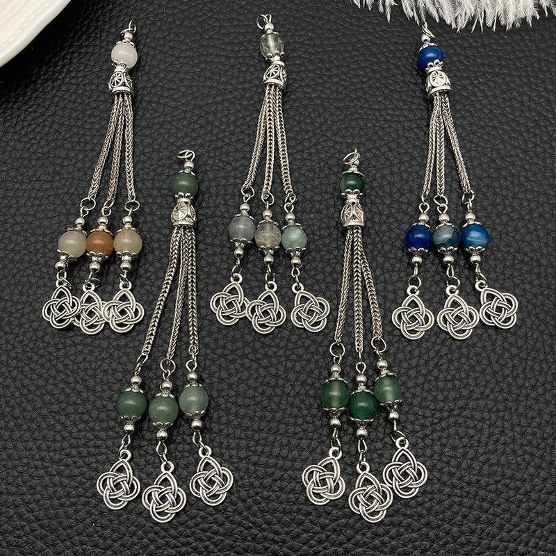 Alloy Xizang Silver Tassel Pendant Ethnic Style Necklace Jewelry Accessories Bohemian Cross-Border Alloy Xizang Silver Tassel Pendant Ethnic Style Necklace Jewelry Accessories Bohemian Cross-Border