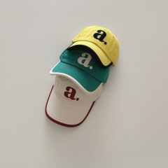 Autumn South Korea Children's Baseball Cap 2024 New Girl Baby Hat Duckbill Hat Sunshade Sun Hat Wholesale