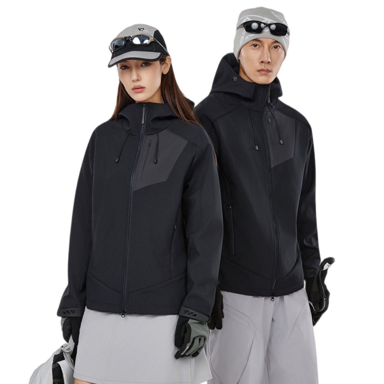 Wholesale manufacturer Storm Wolf's new Bird House version live-streamed custom softshell jacket, unisex, hooded composite