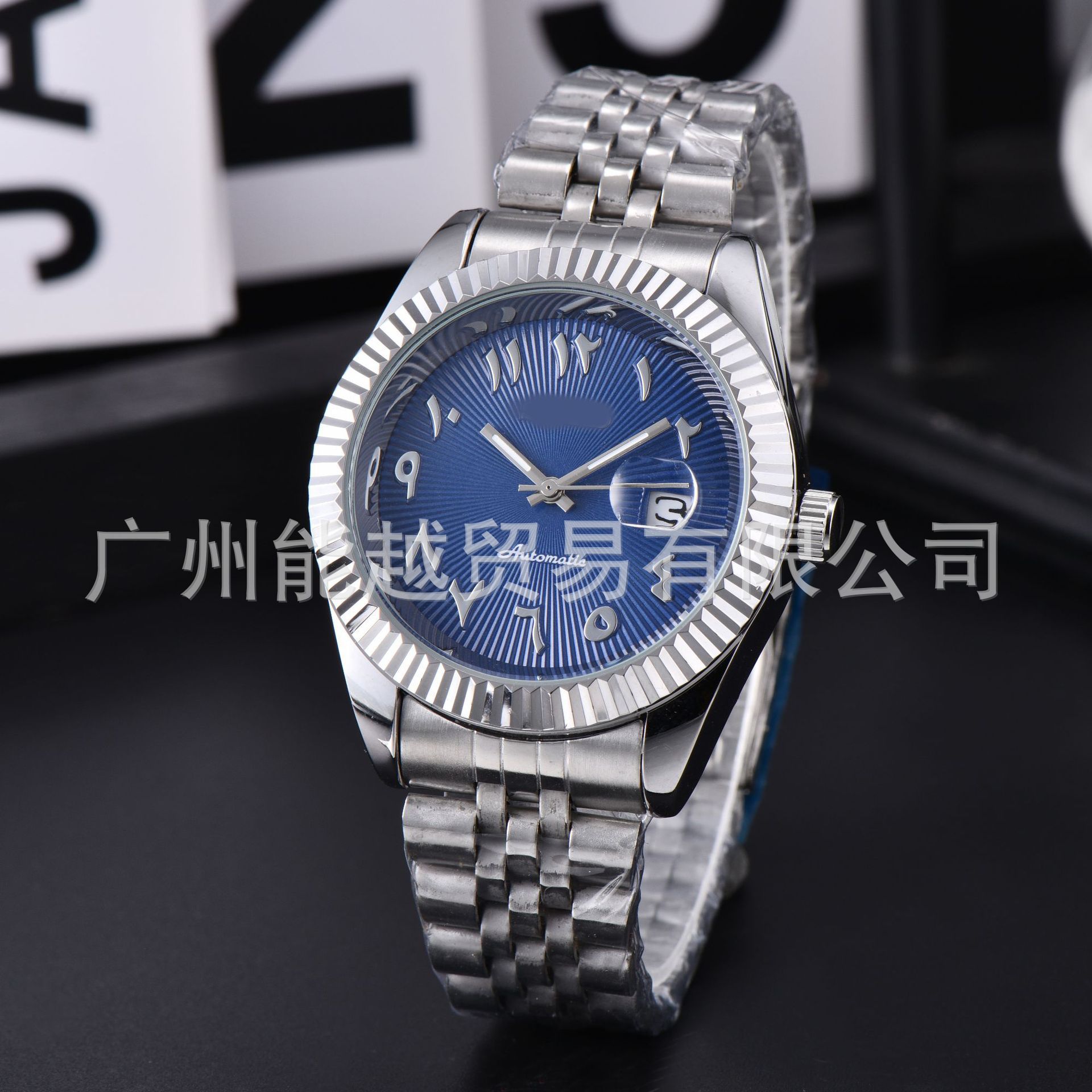 Foreign Trade Cross-Border E-Commerce Jingjia Digital Face Calendar Quartz Steel Band Watch Manufacturer Supply