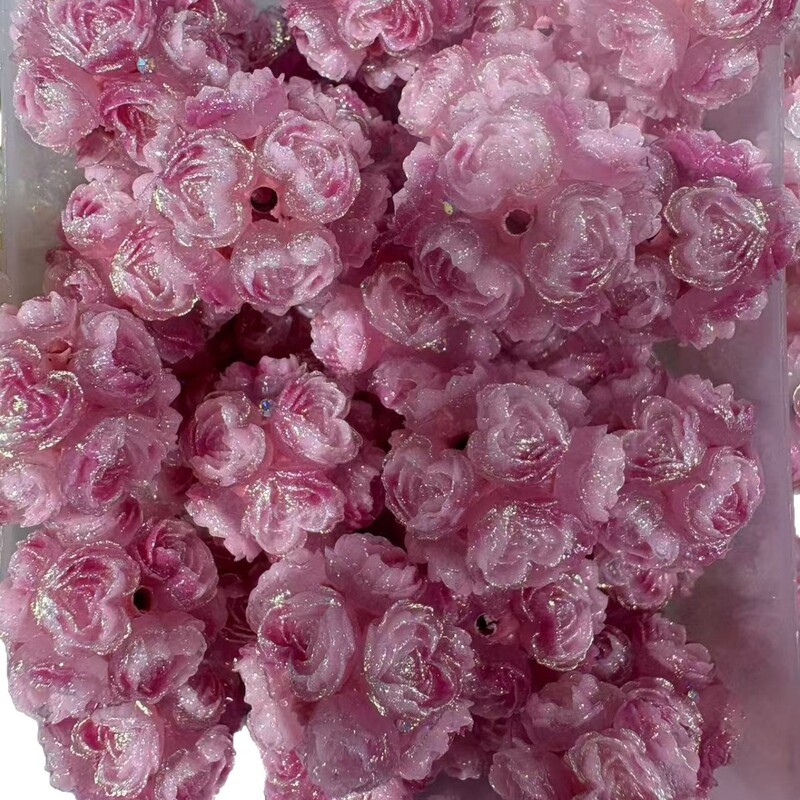 跨境热销款爱心花花球珠陶泥珠可过笔球diy手机链串珠笔饰品配件|undefined