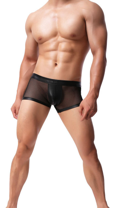 [Underwear Wholesale] Jjsox Men's Underwear Boxer Briefs Mesh Performance Underwear Sexy Underwear Jj75