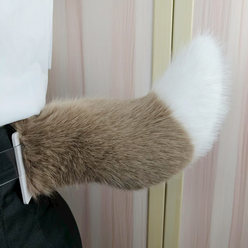 一件代发智能声控狐狸尾巴仿毛绒兽尾cosplay道具漫展派对电动款|undefined
