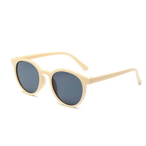 Personalized retro ultra-light round-frame sunglasses, candy-colored street photography sunglasses for female internet celebrities, the same style with sun protection and UV protection