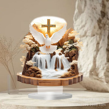 跨境亚克力立牌摆件工艺品摆台母亲节父亲节万圣节圣诞节礼品