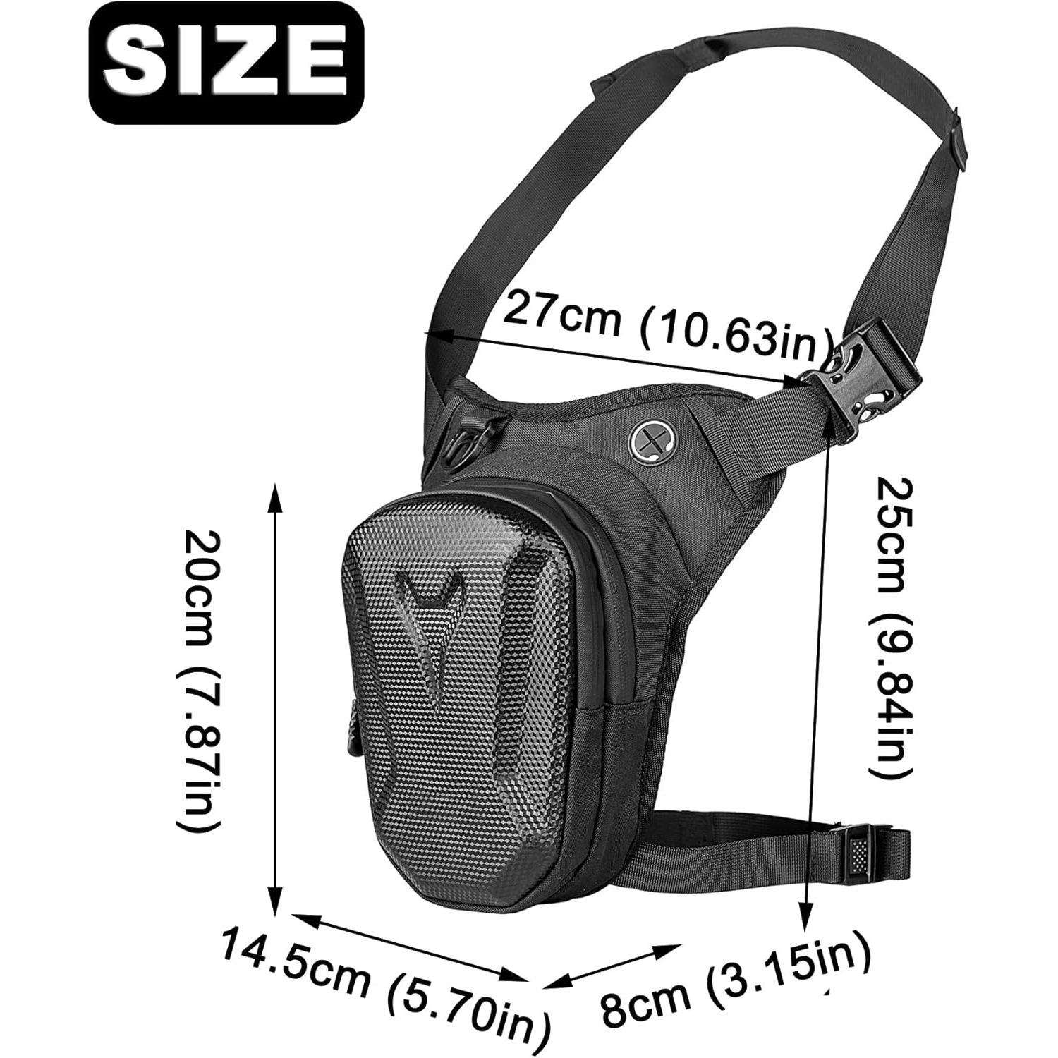 Bolsa de motocicleta, locomotora multifuncional, cintura impermeable, bolsa de tramo inclinada al aire libre, bolsa táctica, bolsa de pierna, bolsa de viaje
