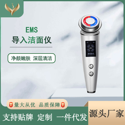 EMS微電流電穿孔導入儀 LED光子嫩膚儀 緊至提拉按摩潔面美容儀器