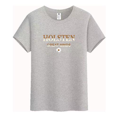 Women's Loose White Cotton T-Shirt, Summer Short Sleeve, Korean Style, Versatile Casual Round Neck Half Sleeve Top