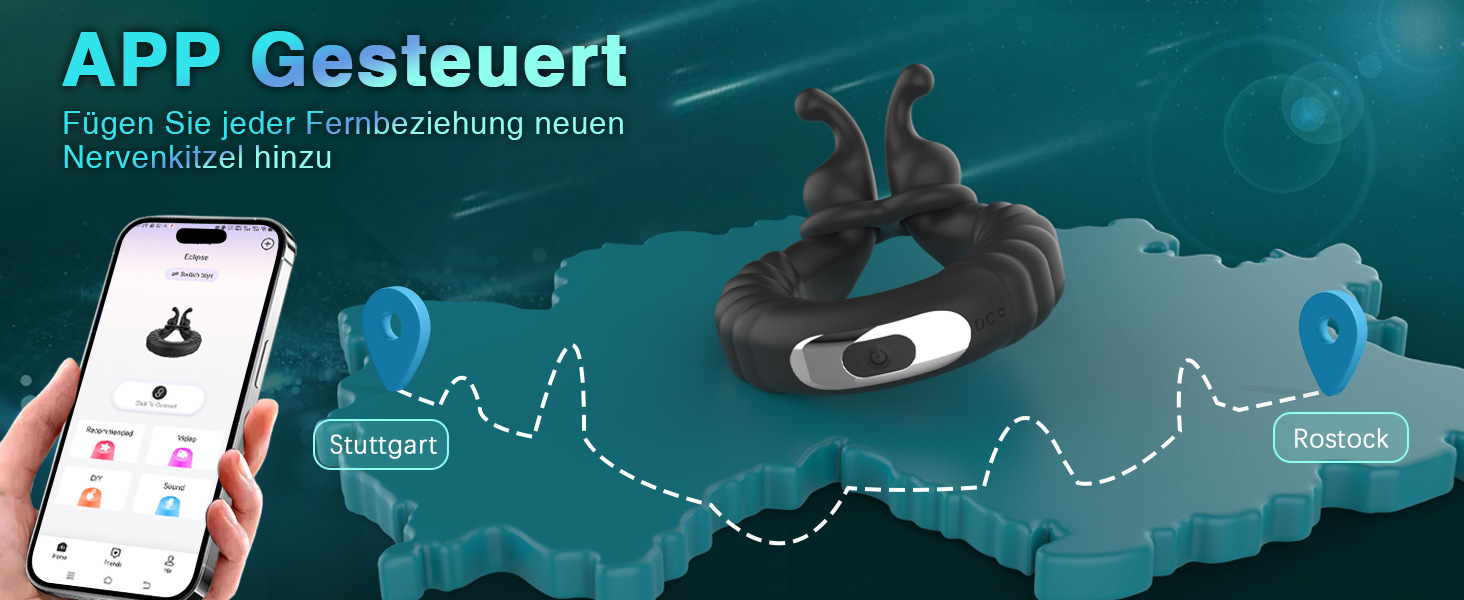Rechargeable 10-Frequency Vibrating Silicone Lock Ring with Remote Control — detail image 11