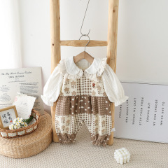 寶寶衣服嬰兒連體衣春秋套裝嬰幼兒春裝包屁衣洋氣哈衣外出爬服