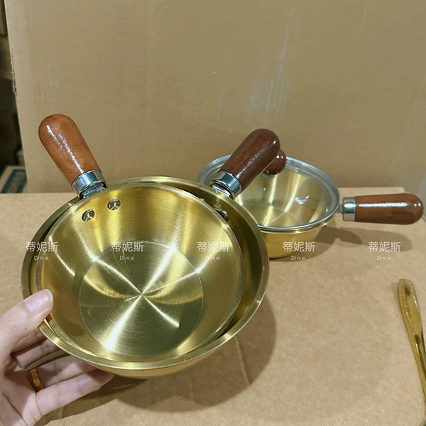 201 gold plated-19cm【wood handle】