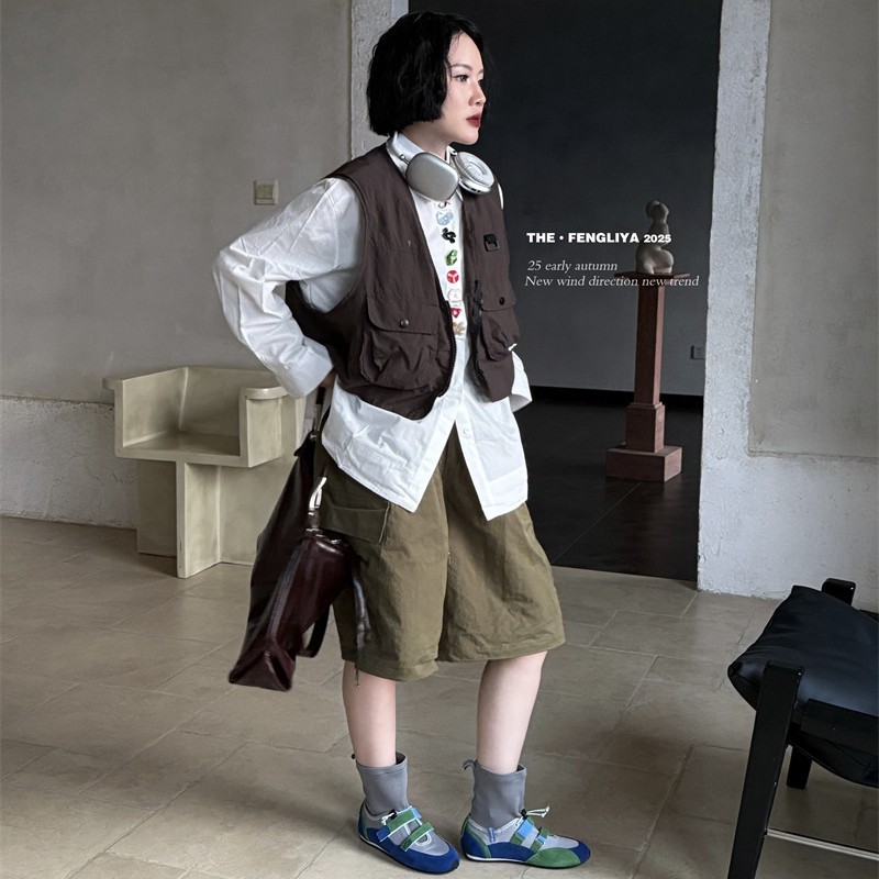 风莉雅小众设计浅口拼色复古风新款拼接针织短靴秋季女鞋平底袜靴|undefined