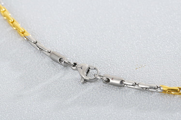 18g Weight PVD Coated Gold Plating Process 18K Real Gold Plated Plating Material Necklace Classification 304 Stainless Steel Chain Material Wedding, Travel Occasion 304 Stainless Steel Material Geometric Pattern Women'S Gender Fashion Style Waterproof Non Tarnish Craft PVD Coated 18K Gold Plated Geometric Titanium Steel Fashion Waterproof Non Tarnish Titanium Steel Necklace 12