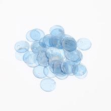 贝壳片天然原料彩色薄片单孔可打孔diy手工挂饰搭配饰品批发