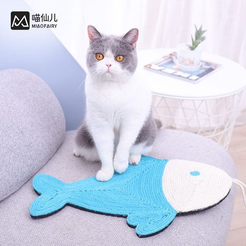 Meow Fairy Cactus Sisal Mat Pet Cat Nest Cat Sleeping Mat Hanging Claw Pad Cat Toy Sisal Rope Cat Scratching Mat