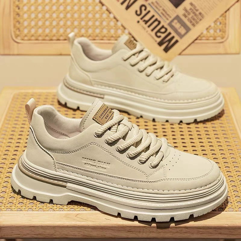 Martens, demi-season footwear, trend universal low boots, sports shoes platform for leather shoes, sneakers