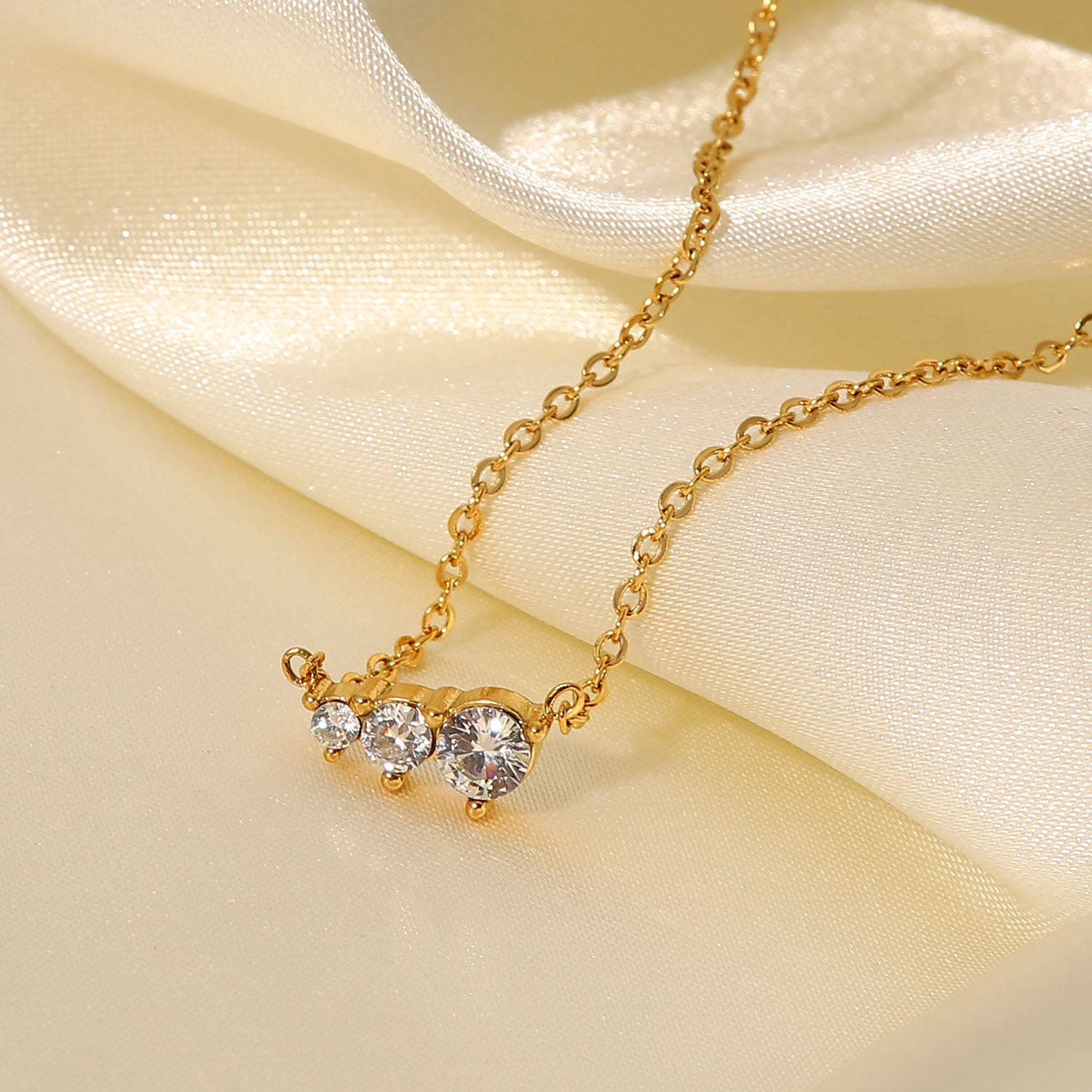 Necklace Classification 304 Stainless Steel Chain Material Wholesale Jewelry Retro Fashion Geometric Stainless Steel Plating Necklace