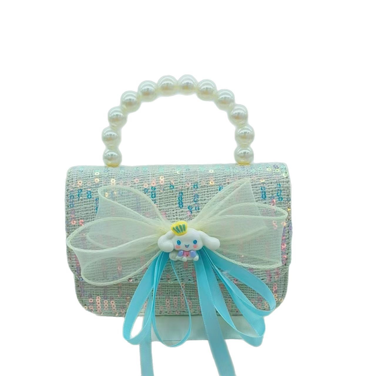 Melody Pearl bolso de princesa, bolso de accesorios, bolso de arco, bolso de cadena, bolso de Año Nuevo