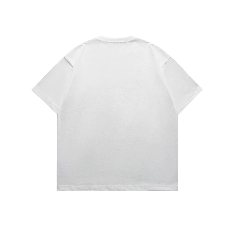 Clothing Road Vintage 2025 лето новая американская модная базовая футболка с буквенным принтом для мужчин и женщин, свободный крой, короткие рукава