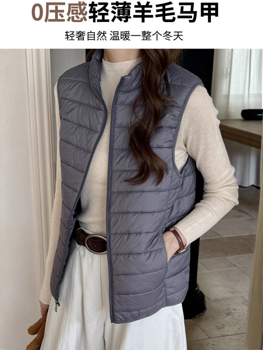 Irina Versatile Casual Style Autumn and Winter Comfortable Quilted Cotton Jacket Coat with Warm Vest for Women