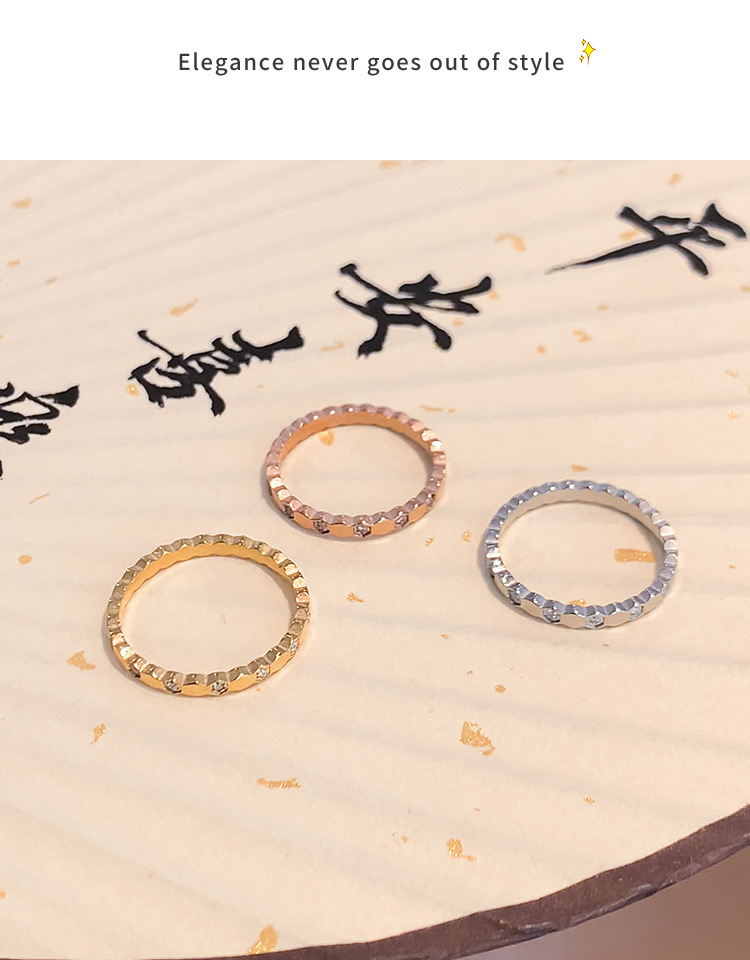 Wabenmuster Diamant Ring Aus Edelstahl Für Damen Mit Zirkon_voghion.com