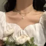 小众双层脖子独立锁骨链