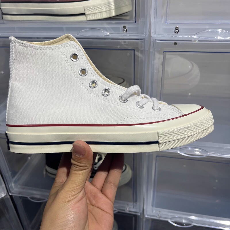 Putian 1970S Converse Canvas Shoes High-Top Summer Classic Men's and Women's Sneakers Pure White Canvas Shoes Putian 1970S Converse Canvas Shoes High-Top Summer Classic Men's and Women's Sneakers Pure White Canvas Shoes